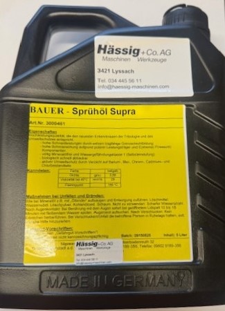 Minimal-Schneidflüssigkeit Sprühöl Bauer